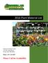 2016 Plant Material List