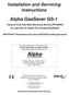 Installation and Servicing Instructions. Alpha GasSaver GS-1