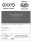 DGS158 STOVE DEFY 4 GAS/ 2 ELECTRIC S. Users Manual PERMIT NUMBER /2-RSA-12-A