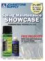 SHOWCASE. Spring Maintenance FREE PRODUCTS 2% OFF $1,500 WITH CASE QTY PURCHASE OF SELECT ITEMS SEE INSIDE COVER FOR DETAILS ANY ORDER OF OR MORE!