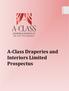 A-Class Draperies and Interiors Limited Prospectus
