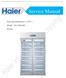 Service Manual. Pharmacy Refrigerator(2~8 ) Model:HYC-940/940F. Picture: