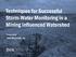 Techniques for Successful Storm-Water Monitoring in a Mining Influenced Watershed