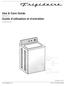 Use & Care Guide. Washer Guide d utilisation et d entretien Laveuse. Printed in U.S.A.  P/N A (0904)