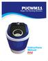 PUCWM11. Single Tub Washing Machine. Instructions Manual