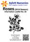 Roses (2018 Season) Information Leaflet No. 20