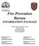 Fire Prevention Bureau INFORMATION PACKAGE