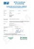 Certificate No.: lecex BVS X issue No.:1 Certificate history: Issue No. 1 ( ) Status:
