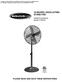 18 INCHES, OSCILLATING STAND FAN