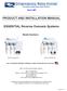 PRODUCT AND INSTALLATION MANUAL. ESSENTIAL Reverse Osmosis Systems