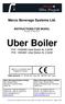 Marco Beverage Systems Ltd. INSTRUCTIONS FOR MODEL Revision 9 th Mar Uber Boiler