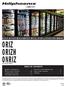 ORIZ ORIZH ONRIZ TABLE OF CONTENTS (ALSO INCLUDES ONRIZH) AIRFLOW & CASE TEMPERATURE... 9 FANS & CASE CLEANING APPENDIX...