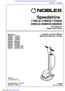 Speedshine. 1700LS/1700HD/1700DS 2000LS/2000HD/2000DS Floor Machine Máquina para pisos. Operator and Parts Manual Manual del Operador y Piezas