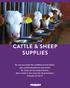 CATTLE & SHEEP SUPPLIES