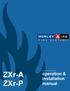 Document No Issue 02 operation & installation manual. ZXr-A ZXr-P
