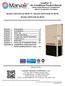 ComPac II Air Conditioner Product Manual Vertical Wall-Mount Air Conditioners with DC Evaporator Fan Motor