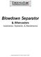Blowdown Separator & Aftercoolers