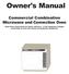 Owner's Manual. Commercial Combination Microwave and Convection Oven
