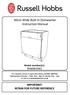 60cm Wide Built In Dishwasher Instruction Manual