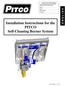 Installation Instructions for the PITCO Self-Cleaning Burner System