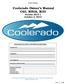 Coolerado Owner s Manual C60, M50A, M30 Version October 3, 2013