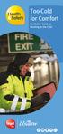 Too Cold for Comfort. An Usdaw Guide to Working in the Cold