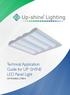 Technical Application Guide for UP-SHINE LED Panel Light UP-PL W-E
