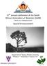 37 th annual conference of the South African Association of Botanists (SAAB) Plants in a changing world. Second Announcement