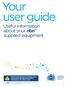 Your user guide. Useful information about your nbn supplied equipment