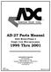 AD-27 Parts Manual. Slide Meter/Phase 5 Single Coin Microprocessor 1995 Thru 2001