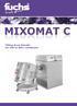 MIXOMAT C Tilting drum blender for 100 to 400 l containers