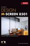 SCREEN DESIGN M-SCREEN 8501 COLLECTION INTELLIGENT FABRICS FOR SOLAR PROTECTION.  Widths: Up to 320 cm