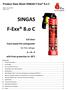 Product Data Sheet SINGAS F-Exx 8.o C. Status: 03. June 2015 Page 1 von 8 The Fire Extinguisher