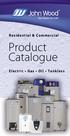 Residential & Commercial. Product Catalogue. Electric Gas Oil Tankless