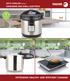 2015 CATALOG Volume I COOKWARE AND SMALL ELECTRICS ENERGY EFFICIENT LIVING OPTIMIZING HEALTHY AND EFFICIENT COOKING