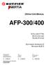 AFP-300/400 OPERATORS MANUAL INTELLIGENT FIRE DETECTION AND ALARM SYSTEM SOFTWARE VERSION 2.2 REVISION AUS 3