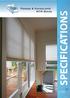 SPECIFICATIONS. Pleated & Honeycomb MTM Blinds. Sec. : Pleated Date : Sep 2017 ISSUE: PB
