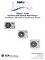 SINGLE - ZONE Ductless Split System Heat Pumps Installation, Operation & Maintenance Manual