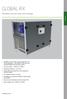 GLOBAL RX. Ventilation unit with rotary heat exchanger