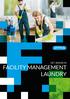 GET AHEAD IN FACILITY MANAGEMENT LAUNDRY