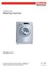 Washing machine PW 6055 AV/LP PW 6065 AV/LP. en - GB. Installation plan
