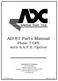 AD-81 Parts Manual. Phase 7 OPL with S.A.F.E. Option