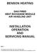 BENSON HEATING INSTALLATION OPERATION AND SERVICING MANUAL