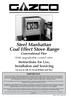 Steel Manhattan Coal Effect Stove Range