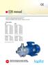 IOM manual STOP. Read this instruction manual carefully, before you install and operate the pump rev 2