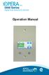 Inc Series Digital Gas Detector/Controller. Operation Manual