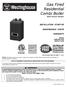 Gas Fired Residential Combi Boiler Wall Mount Models
