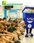 CLEAN & BEAUTIFUL NEIGHBORHOODS. Solid Waste mascot greeting children at Fairlawn Elementary School on Sept. 1, 2016.