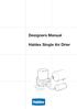 Designers Manual. Haldex Single Air Drier