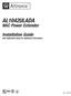 AL1042ULADA. NAC Power Extender. Installation Guide (See Application Guide for additional information) Rev